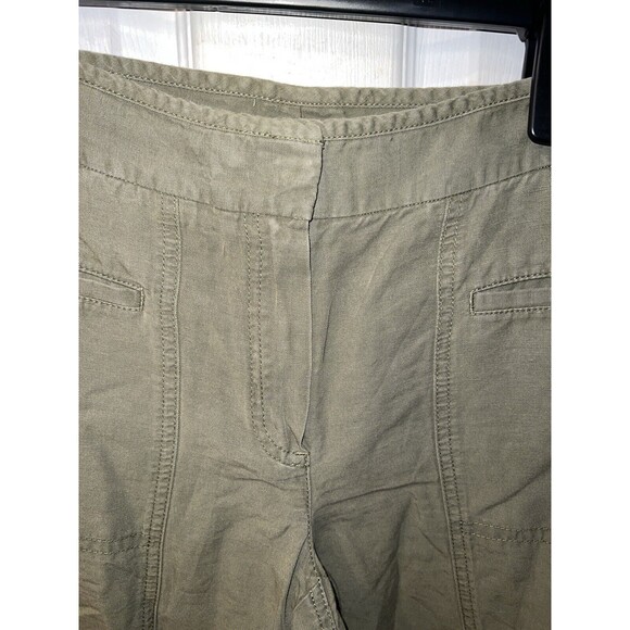 Theory Pants Womens 6 Utility Linen Barneys NY Collab lagenlook military minimal - Picture 3 of 12